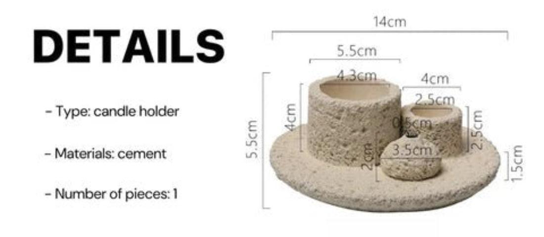 Nordic Style All-in-1 Candle Holder, Sage, Incense & Palo Santo Burner-4