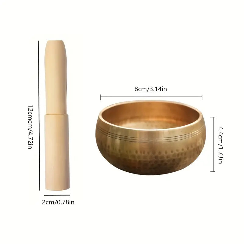 NNETM Harmony Haven: Handcrafted Singing Bowl Set for Yoga, Meditation, and Healing-1