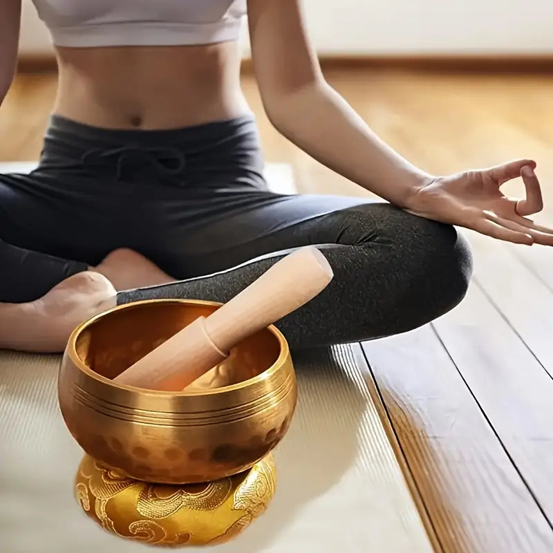 NNETM Harmony Haven: Handcrafted Singing Bowl Set for Yoga, Meditation, and Healing-3