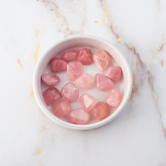 Rolled Rose Quartz Stone-0